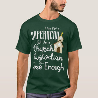 T-shirt Gardien De L'Église Pas Un Supérieur Drôle