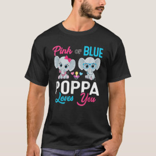 T-shirt Gardien De L'Éléphant De Genre Poppa Vous Aime