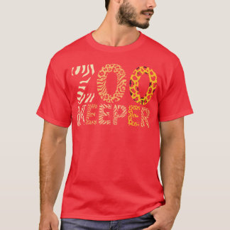 T-shirt Gardien de zoo Animaux de zoo Safari Gardien de zo