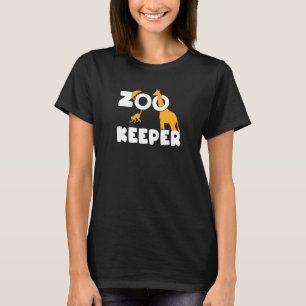 T-shirt Gardien de zoo Girafe Animaux Zoo Conservation de