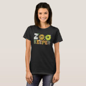 T-shirt Gardien de zoo Impression d'animal de la faune de (Devant entier)
