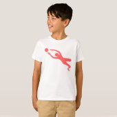T-shirt Gardien des objectifs - rose tropicale (Devant entier)
