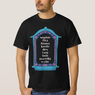 T-shirt " Gardien des villes perdues des noms de personnag