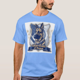 T-shirt Gardien d'honneur de police canine Berger allemand