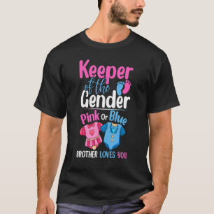 T-shirt Gardien Du Genre Rose Ou Bleu Frère Aime Yo