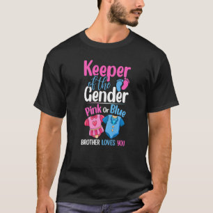 T-shirt Gardien Du Genre Rose Ou Bleu Frère Aime Yo