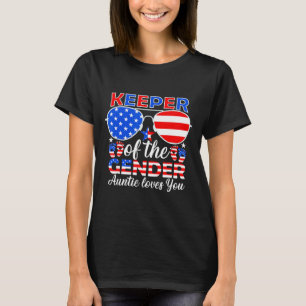 T-shirt Gardien Du Genre Tatie T'aime 4 Juillet