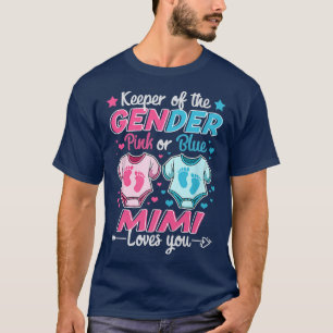 T-shirt Gardien Du Sexe Révèle Rose Ou Bleu Mimi Aime Yo