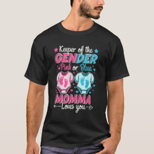 T-shirt Gardien Du Sexe Révèle Rose Ou Bleu Momma Aime Y