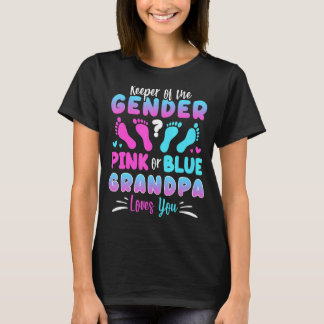 T-shirt Gardien Du Sexe Rose Ou Bleu Grand-Père Aime Votre
