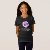 T-Shirt Gardienne de but violette de Netball (Devant entier)
