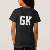 T-Shirt Gardienne de but violette de Netball (Dos)