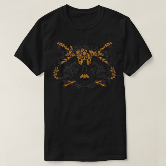 T-shirt Gardiens de la Silhouette du Rocket Raccoon Galaxy (Design devant)