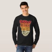 T-shirt Gardiens de zoo visage de guépard (Devant entier)