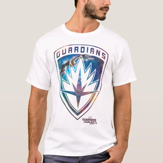 T-shirt Gardiens Marvel De Galaxie 2 Bouclier Milano (Devant)