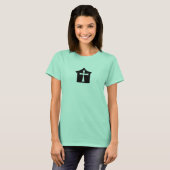 T-shirt Gardiens Ringer rose (Devant entier)
