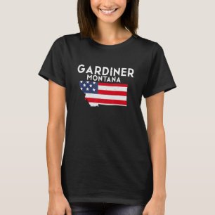T-shirt Gardiner Montana USA State America Travel Montanan