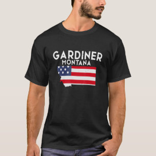T-shirt Gardiner Montana USA State America Travel Montanan