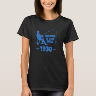 T-shirt Gardons la pêche bien réelle depuis 1938 Pêche