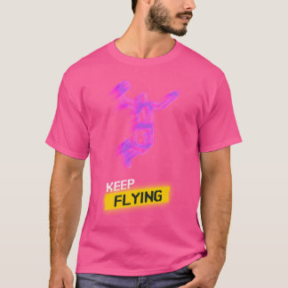 T-shirt Gardons le basket-ball en vol Silhouette Joueur -