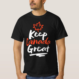 T-shirt Gardons le CANADA grand ! Feuille d'érable canadi
