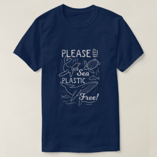 T-shirt « Gardons nos mers sans plastique – Édition des am