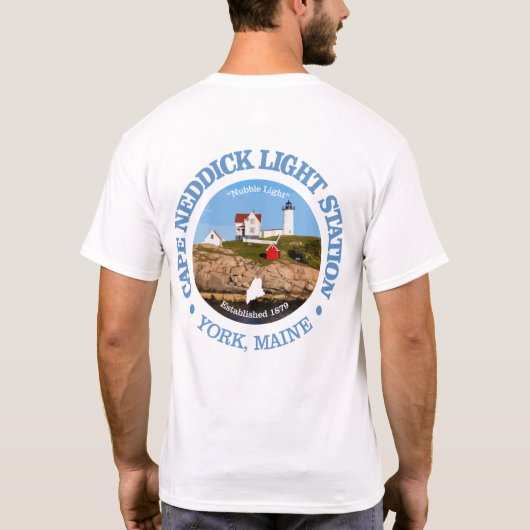 T-shirt Gare de Cape Neddick (Dos)