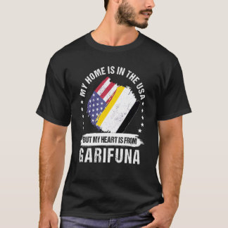 T-shirt Garifuna Patriot américain grandit fière Mon coeur