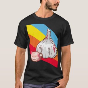 T-shirt Garlic Vegetables Food Vegetarian Vegetarian