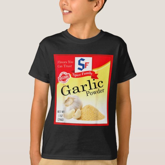 T-shirt Garlic Wder Sce Group Costume Family Matching Hall (Devant)