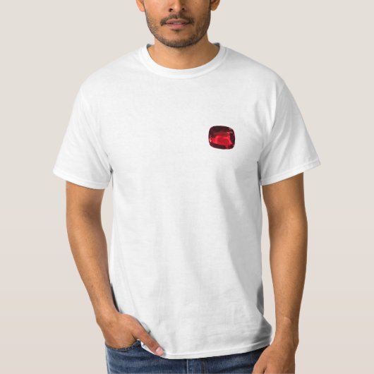 T-shirt Garnet de cartes en pierre de naissance Janvier (Devant)