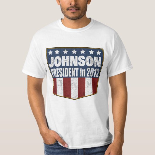 T-shirt Gary Johnson pour le président en 2012 (affligé) (Devant)