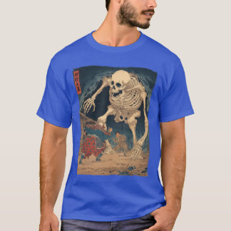 T-shirt Gashadokuro Giant Skeleton Yokai Japanese Horror A