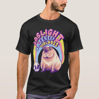 T-shirt Gaslight Gatekeep Girlboss - Maman Cool Capybara M
