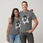 T-shirt Gasmask et nature sur le gris (Unisexe)