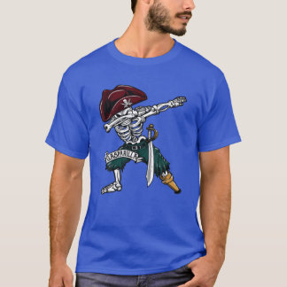 T-shirt Gasparilla 2020 Dabbing Skeleton Pirate Jolly Roge