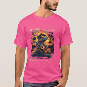 T-shirt Gasparilla Island Florida Vacances Cute Alligator
