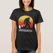 T-shirt GASSQUATCH Bigfoot Retro Design (Devant)