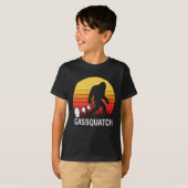 T-shirt GASSQUATCH Bigfoot Retro Design (Devant entier)