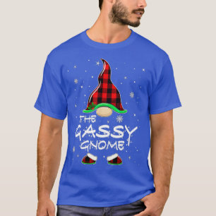 T-shirt Gassy Gnome Buffalo Plaid Matching Family Christma