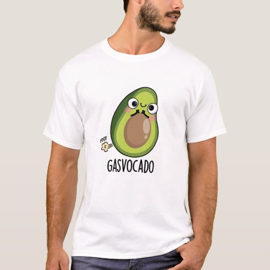 T-shirt Gasvocado Drôle Farting Avocado Pun (Devant)