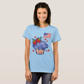 T-shirt Gâteau américain Cupcake (Devant entier)