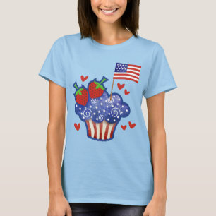 T-shirt Gâteau américain Cupcake