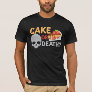 T-shirt Gâteau Amusant Ou Crâne Mort - Pain De Bonbons Bak