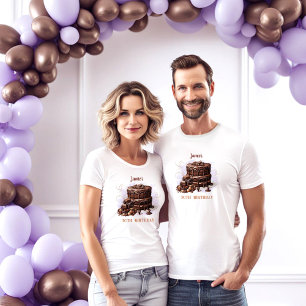 T-shirt Gâteau au chocolat 30e anniversaire fête Unisex