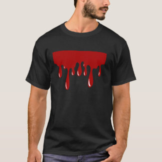 T-shirt Gâteau au chocolat rouge Fun Halloween Costum