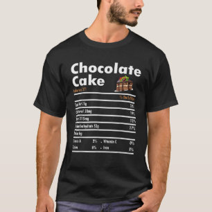 T-shirt Gâteau au chocolat Valeur nutritive Gâteau au choc