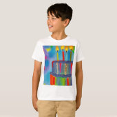 T-shirt Gâteau d'anniversaire (Devant entier)