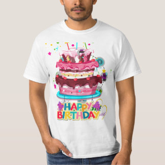 T-shirt gâteau d'anniversaire