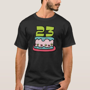 T-shirt Gâteau d'anniversaire de 23 ans